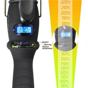Fer à <span class=keywords><strong>friser</strong></span> en céramique ionique LCD, ensemble d'outils de coiffure pour <span class=keywords><strong>cheveux</strong></span> avec Rotation à 360 degrés - Product Image 4