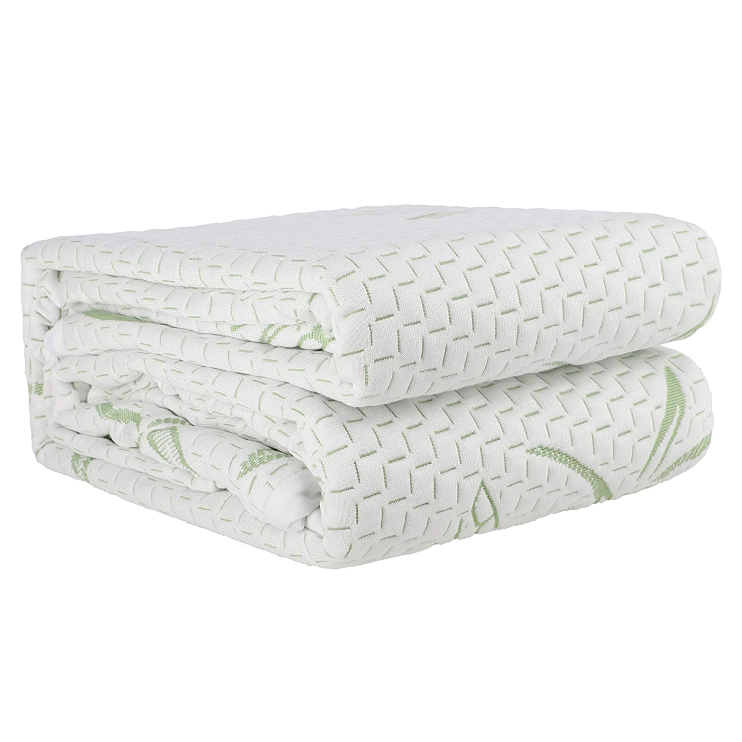 Literie Jacquard en bambou respirant, protection de lit imperméable, housse de matelas imperméable