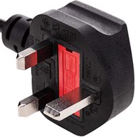 Adaptateur de prise britannique avec rallonge et 3 prises, câble de 1 m avec protection pour l'alimentation des ordinateurs et des ordinateurs portables