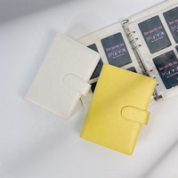 Joli Carnet à Cartes Créatif, 6 Anneaux, Reliure Budget en Cuir PU A5/A6, Agenda Planificateur Organiseur, Fournitures de Bureau et Scolaires