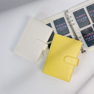 Cute Card Book Creative 6 Rings A5/a6 Pu Leather Budget Binder Diary Planner Organizer <strong>Journal</strong> Stationery Office School <strong>Supplies</strong> - Product Image 3