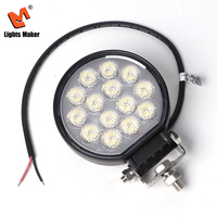 Luces LED Pod Impermeables IP69K de 56W, Redondas de 4.6 Pulgadas, Haz de Luz Amplio de 5400LM, para Todoterreno, Camionetas 4x4, SUV, ATV, Lámpara Antiniebla 0705-4-56
