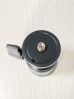 Piezas de montaje de cámara CCTV giratorias de 360 grados duraderas de fabricación de aleación de aluminio CNC personalizadas con Mini cabeza de bola Mini trípode