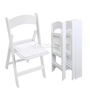 Sillas Plegables Blancas de Plástico <span class=keywords><strong>para</strong></span> Eventos, Bodas, <span class=keywords><strong>Fiestas</strong></span>, Hotel, Muebles Plegables <span class=keywords><strong>para</strong></span> Exteriores, Sillas de Jardín - Product Image 4