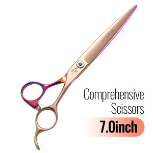 Fenice Color Contraste Diseño Aseo de mascotas Tijeras rectas Tijeras de peluquería <span class=keywords><strong>canina</strong></span> Tijeras - Product Image 3