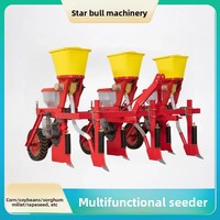 Semoir à maïs multifonctionnel de type suspendu, nouveau modèle, pour tracteurs, avec options pour le soja et le maïs, 2 à 5 rangs