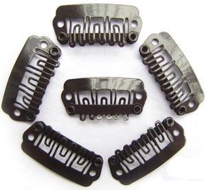 24 millimetri 1000pcs Clip di <span class=keywords><strong>Capelli</strong></span> della Parrucca Strumento di Clip A Scatto In Metallo di Figura di U clip per le estensioni dei <span class=keywords><strong>capelli</strong></span> - Product Image 1