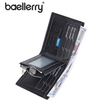 Grosir baellerry dompet tipis pria dengan tempat kartu ritsleting lipat tiga dompet koin dompet pendek tempat kartu dompet billetera cuero