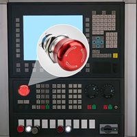 Bouton d'arrêt d'urgence IP65 étanche à la poussière, en acier inoxydable/aluminium, bouton de sécurité à tête bombée pour appareils électroménagers