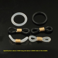 Anneau en silicone antidérapant enduit rempli d'or 14 carats Offre Spéciale boucles de connexion à 8 chiffres chaîne pour les yeux accessoires de bricolage