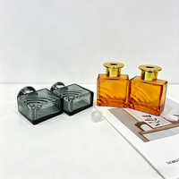 Diffuseur d'arômes en verre 200 ml au design unique et mignon, pour rafraîchir l'ambiance de la maison, avec peinture colorée et bouchon à vis de luxe