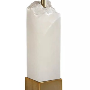 Lampadaire avec base en travertin 56x170 cm, source de lumière LED pour la décoration du salon et de la chambre - Product Image 5