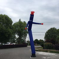Drôle Publicité Gonflable Vagues Danseur Fly Guy Costume Sky Dancing Man Tube avec Ventilateur Intégré