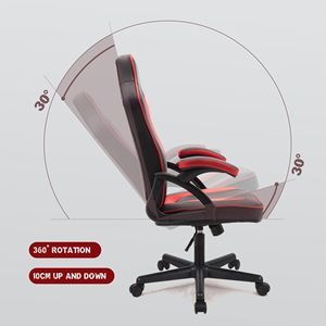 Asiento trasero alto ergonómico con Inserto de malla transpirable Reposabrazos acolchados Ajuste de inclinación Silla de soporte lumbar de base duradera - Product Image 4