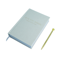 Papier de logo personnalisé de haute qualité pour 6 anneaux A5 classeur rechargeable planificateur papier PU Journal cahier à vendre