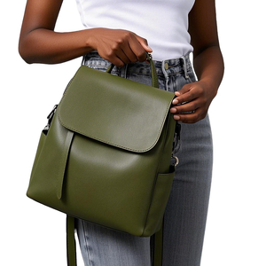 Yüksek kalite özel Vegan PU deri toptan anne <span class=keywords><strong>Mini</strong></span> sırt çantası moda bebek bezi çantası sırt çantası bebekler için - Product Image 1