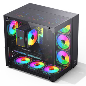 SNOWMAN CS015 <span class=keywords><strong>Precio</strong></span> de Fábrica, Caja de Ordenador Personalizada, ATX MATX Mini ITX, <span class=keywords><strong>Torre</strong></span> Media, Vidrio Templado, Compatible con Micro ATX, Juegos de <span class=keywords><strong>PC</strong></span> - Product Image 3