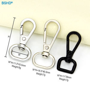 メーカーカスタムバッグハードウェアハイエンド高品质ハンギングメッキ15/20/22mm金属回転フックライトゴールドスナップフックハンドバッグ用 - Product Image 4