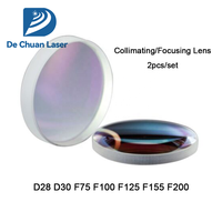 Lentille de collimation laser à fibre de haute qualité D28 D30 D37 F75 F100 F125 F150 F155 F200 pour tête de découpe laser Raytools