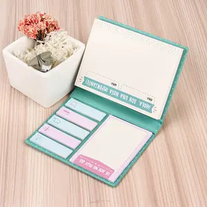 Promotional Custom Hardcover Notepad Sticky Memo Paper for Stationery Business Office Study