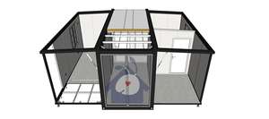 Casa modular expandible de 20 pies, casa contenedora, casa de lujo, cubículo de oficina modular, edificio de 20 pies expandible - Product Image 4