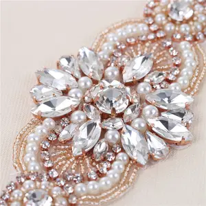 Glaring-cinturones de novia con cristales de diamante, cinturones de boda con diamantes de imitación, banda de cuentas, accesorios para vestido de boda, 2018