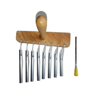 Campana de Viento de 8 Tonos en Oferta con Mango de Madera y Varilla Metálica, Instrumento de Sanación para Yoga, Meditación y Terapia de Sonido - Product Image 6