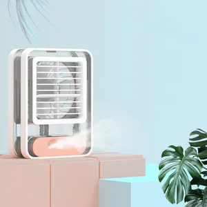 New Usb Small Fan Desktop Small Air Conditioner Handheld Portable Electric Fan For Home Office Desktop Spray Fan Home Appliances