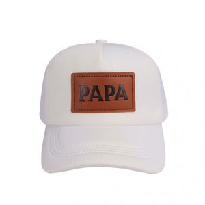 Gorra Trucker de Malla Estructurada de Alta Calidad, Estilo Retro, Portátil, de 6 Paneles, Modelo 112, con Logotipo de Parche de Cuero - Product Image 6