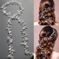 Coiffe de mariée de style occidental, couronne de mariage faite à la main, accessoires de cheveux floraux et perlés, ornements pour cheveux