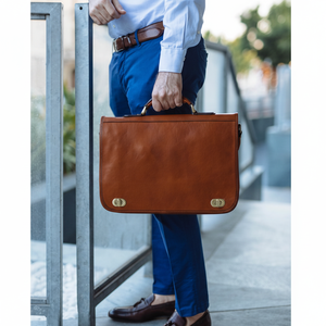 Nuevo bolso de maletín para ordenador portátil de cuero genuino de bajo precio, bolso Unisex para ordenador portátil de negocios para hombres y mujeres - Product Image 1
