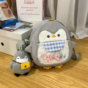 Cute Cartoon <strong>Penguin</strong> Ladies Shoulder <strong>Bags</strong> Colorful Contrast Women's Crossbody <strong>Bag</strong> Outdoor Portable Female Phone Coin Purse - Product Image 1