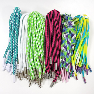 Tùy Chỉnh Phẳng Bông Dây Giày Đầy Màu Sắc Trang Trí Dây Kéo Dây Giày Dây Giày Với Lớp Phủ Cho Túi Xách Và Hàng May Mặc - Product Image 3