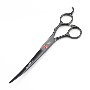 Traje de aseo profesional para mascotas, Juego de 4 piezas de corte recto y corte curvo, negro pintado, 7 pulgadas - Product Image 4