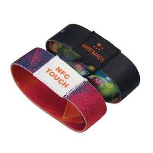 Bracelets élastiques en tissu de contrôle d'accès avec puce 1K LOGO personnalisé pris en charge - Product Image 1