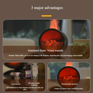 Wholesale Wholesale Aromatherapy Machine BT Speaker <b>Diffuser</b> Colorful Night Light Essential <b>Oil</b> Fireplace - Product Image 4