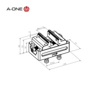 Étau de précision CNC 5 axes à base pivotante, à double action, avec auto-centrage et précision de 0,01 mm