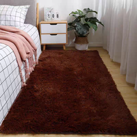 Tapis moderne d'intérieur à poils longs, doux et moelleux, tissé, écologique, antidérapant pour la maison, la chambre, le salon, l'exercice