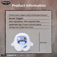Fuggler Bigg Fugg Q Edition Peluche Monstre Dentu Mignon et Moche, Jouet Squishy Tendance et Original, Cadeau de Collection pour Enfants de 5 à 7 Ans, en Coton PP