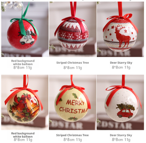 Palline di Natale Circolari Pendenti Decorazione Casa Vari Colori Ornamenti Natalizi Vendita all'Ingrosso - Product Image 5