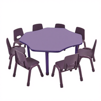 Prix d'usine Ensembles de meubles de jardin d'enfants Table et chaise d'étude pour enfants Tables composables Chaise de bureau en plastique pour enfants d'âge préscolaire