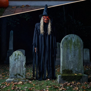 Bruja Fantasma Animatrónica Colgante con Sonido - Accesorio <span class=keywords><strong>de</strong></span> Bruja Oscilante con Efecto <span class=keywords><strong>de</strong></span> Sonido para Decoración <span class=keywords><strong>de</strong></span> Casa Embrujada <span class=keywords><strong>de</strong></span> Halloween - Product Image 6