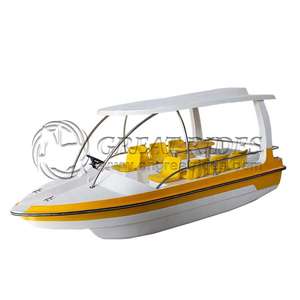 Bateau à eau en fibre de verre de haute qualité Ferry de vacances Bateau de loisirs électrique pour 8 personnes - Product Image 1