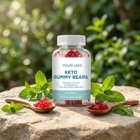 Permen Keto Bear Gummies Rendah Gula dengan Kopi Hijau untuk Nutrisi Harian