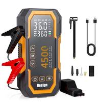 Démarreur de voiture portable 838S avec compresseur d'air intégré, 800A de crête, 10000mAh, 150PSI, sans fil, pour démarrage d'urgence