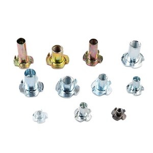 GDTYF Four Prong Nails M6 M8 Zinc Plated Cabinet Furniture Fasteners - Product Image 4