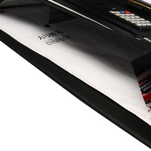 XinyiArt A4 블랙 프리미엄 PU 가죽 여성 Padfolio 비즈니스 포트폴리오 폴더 법률 패드 및 계산기 인터뷰 - Product Image 3