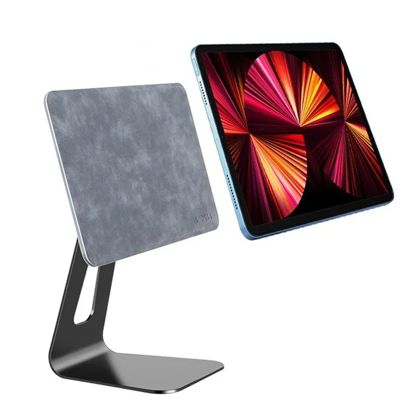 360 Magnetic Stand For iPad Pro Aluminum Adjustable Angle Magnet Holder For Tablet Desktop Bracket