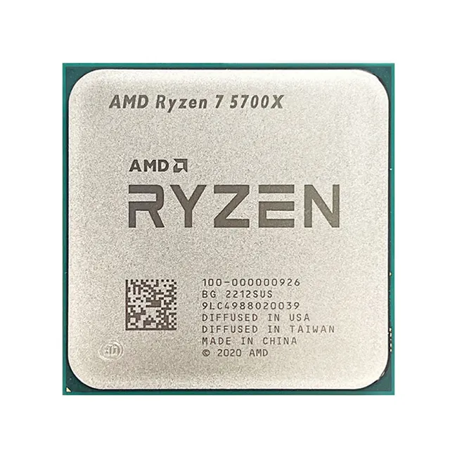 Cpus ใหม่สำหรับ AMD R yzen 7 5700X R7 5700X 3.4 GHz แปด-core โปรเซสเซอร์16-Thread L3 7NM = 32M ซ็อกเก็ต100-000000926 AM4ไม่มีพัดลม