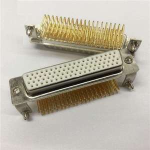 ขั้วต่อ D-SUB 78 พิน แบบความหนาแน่นสูง ตัวเมีย DB 78P DIP แบบ R/A สำหรับแผงวงจรพิมพ์ สำหรับขั้วต่อ D-SUB 78 พิน - Product Image 2